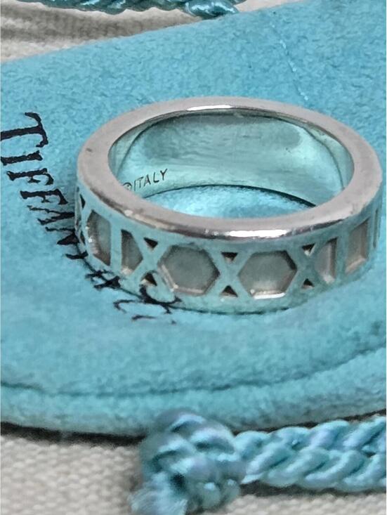 Tiffany & Co. Jewelry - Tiffany & Co. Sterling Silver Atlas Roman Numeral Ring 5.5